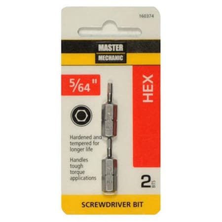 Disston Disston 160374 0.07 in. Master Mechanic HexKey with 1 in. Insert Bit - 2 Per Pack 160374